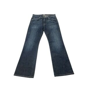 7 for All Mankind Women's Bootcut Jeans Dark‎ Blue  Womens Size 31x31 Mid Rise